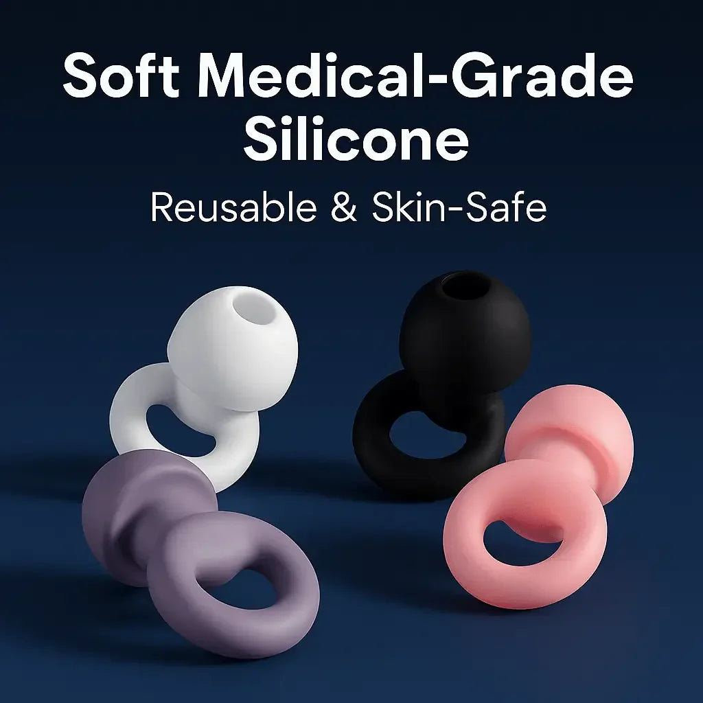 SilentEase™ EarPods — Soft Silicone Earplugs for Sleeping, Swimming & Noise Reduction - silentrise