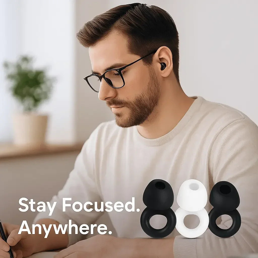 SilentEase™ EarPods — Soft Silicone Earplugs for Sleeping, Swimming & Noise Reduction - silentrise