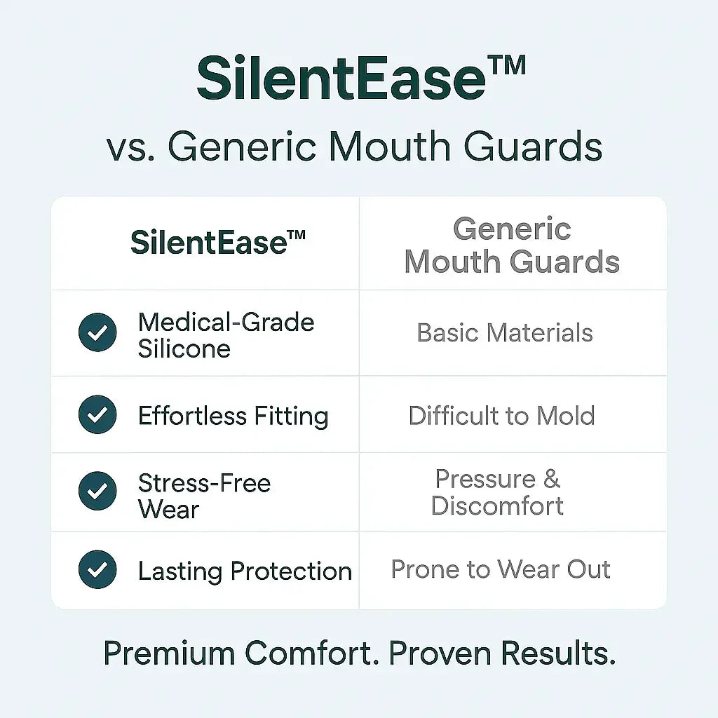 SilentEase™ Guard — Mouth Guard for Snoring Relief & Teeth Grinding Protection (White or Blue Box) - silentrise