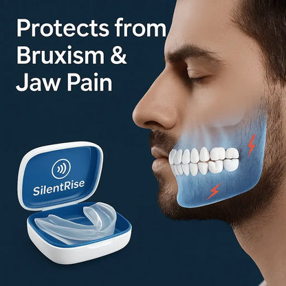 SilentEase™ Guard — Mouth Guard for Snoring Relief & Teeth Grinding Protection (White or Blue Box) - silentrise