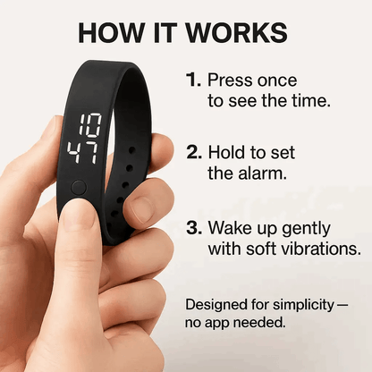 SilentRise Vibration Alarm Watch - Smart Wake - Up Solution - silentrise