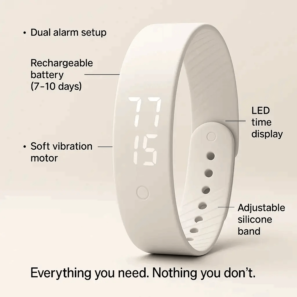 SilentRise Vibration Alarm Watch - Smart Wake - Up Solution - silentrise