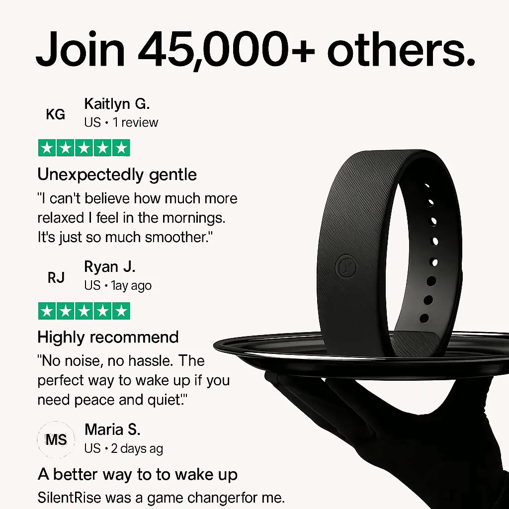 SilentRise Vibration Alarm Watch - Smart Wake - Up Solution - silentrise